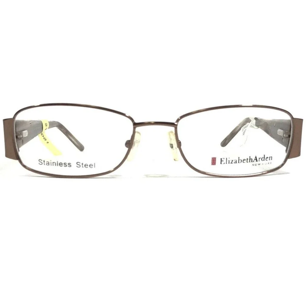 Elizabeth Arden EA1111-2 Eyeglasses Frames Brown Rectangular Full Rim 51-17-130